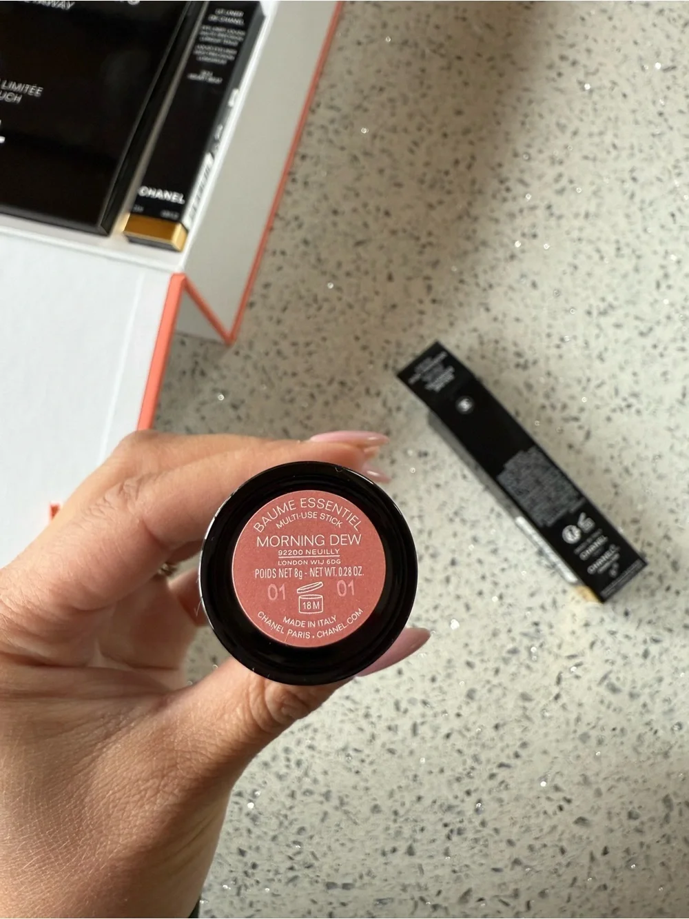 CHANEL Makeup Takeaways Pouch - Coral Orange Accent